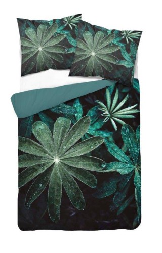 Pościel młodzieżowa 160x200 mikrowłókno liście