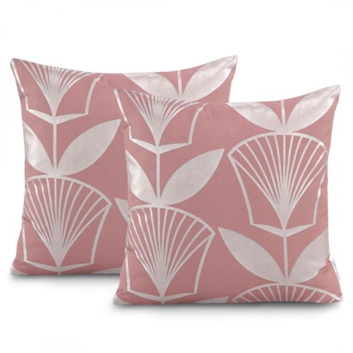 Poszewka dekoracyjna 2x sztuka 45x45 kwiaty