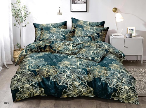 Pościel 3D 200x220 duże kwiaty