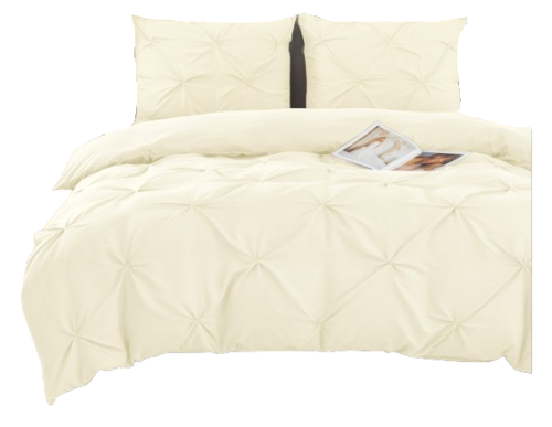 Pościel z dekoracyjnym wzorem 160x200 kremowa