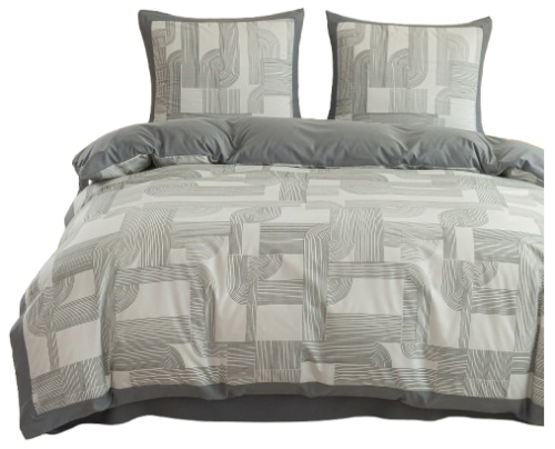 Pościel z lampasem 140x200 geometria 