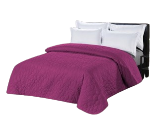 Narzuta pikowana 200x220 różowa