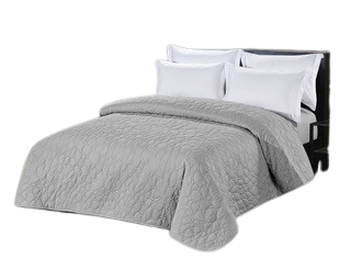 Narzuta pikowana 200x220 szara