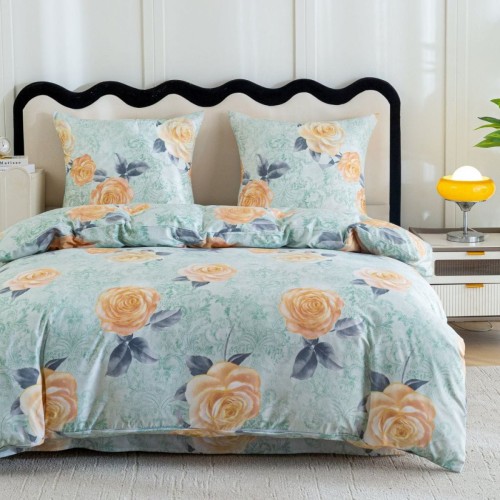 Pościel 3D 140x200 duże kwiaty I