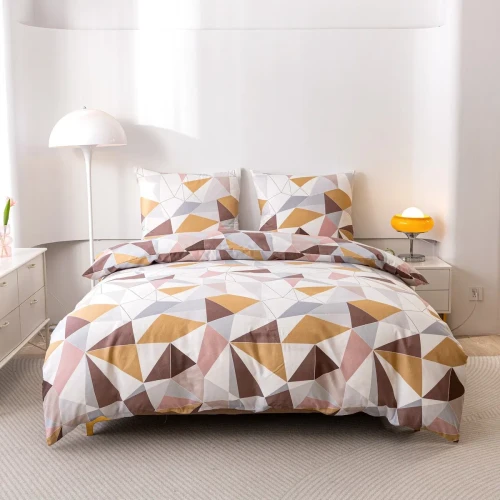 Pościel 3D 200x220 geometria trójkąty