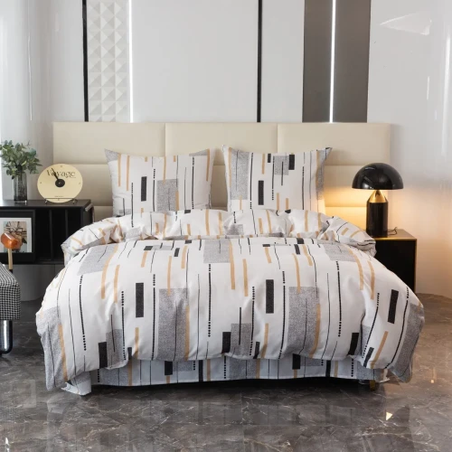 Pościel 3D 200x220 pasy geometria