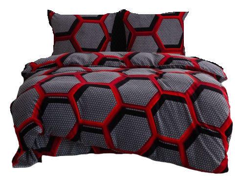 Pościel polarowa premium 160x200 "MIŚ" mikrofibra plastry miodu